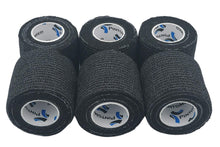 Carica l'immagine nel visualizzatore di Gallery, PintoMed Bendaggio COESIVO - Nero Garza Elastica, 6 Rotoli x 5 cm x 4.5 m autoadesiva Flessibile Bende, qualità Professi