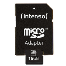 Carica l'immagine nel visualizzatore di Gallery, Intenso scheda di memoria microsdhc da 16 gb, class 10 (con adattatore sd) - ottimo per cellulari, smartphone, tablet an