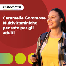 Carica l'immagine nel visualizzatore di Gallery, Multicentrum Vitagummy Energia Integratore Adulti Frutti Rossi 30 Caramelle