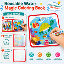 Carica l'immagine nel visualizzatore di Gallery, Set 2 Libri Magici Riutilizzabili per Colorare Bambini 1 Anno+