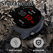 Carica l'immagine nel visualizzatore di Gallery, 4 Pezzi Custodia Protettiva Compatibile con Garmin Forerunner 255/255 Music, Custodia Rigida per PC con Proteggi Schermo