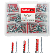 Carica l'immagine nel visualizzatore di Gallery, Fischer KIT DuoPower Valigetta 80 Tasselli Universali con Vite