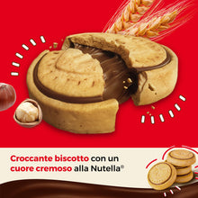 Carica l'immagine nel visualizzatore di Gallery, Nutella Biscuits - Croccanti Biscotti con un Cremoso Ripieno di Nutella, con Farina di Frumento e Zucchero di Canna, Ide