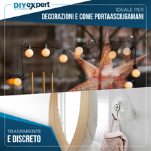 Carica l'immagine nel visualizzatore di Gallery, DIYexpert ventose con gancio | Prodotte in Germania | [Ø 40 mm] [10 pezzi] | Ventose di qualità per campeggio e auto | I