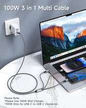 Carica l'immagine nel visualizzatore di Gallery, RAVIAD 100W Cavo USB C Ricarica Multiplo [1.2M] Cavo Ricarica Multiplo, USB