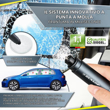 Carica l'immagine nel visualizzatore di Gallery, Dunlop Martello Con Taglia Cintura Per Emergenza - Martello Di Emergenza Del Marchio Con Vetro Di Prova Per La Pratica -