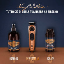 Carica l'immagine nel visualizzatore di Gallery, King C. Gillette Rasoio Elettrico Barba Pro, Regolabarba Uomo, Selettore di Precisione, Cura Barba Uomo, 40 Impostazioni
