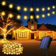 Carica l'immagine nel visualizzatore di Gallery, Catena Luminosa Solare da Esterno 100 LED 18m, Luci Solari da Giardino con 8 Modalità e Funzione Memoria, IP65 Impermeab