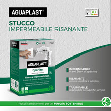 Carica l'immagine nel visualizzatore di Gallery, Stucco Impermeabile per Umidità e Salnitro – Aguaplast Operlite Rasante Fibrorinforzato per Esterni e Interni – Stucco R
