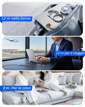 Carica l'immagine nel visualizzatore di Gallery, RAVIAD 100W Cavo USB C 1.2M, Multi Cavo di Ricarica con 3 Porte Tipo C