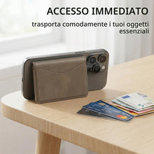 Carica l'immagine nel visualizzatore di Gallery, Etres Portafoglio Magsafe Compatibile Per Iphone 17/16/15/14/13/12 - Portacarte Magnetico, Rfid, In Pu Leather - 6 Slot 