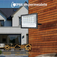 Carica l'immagine nel visualizzatore di Gallery, CREATESTAR Faretto Led da Esterno 50W 2 Pezzi, 5000LM Faretti Led Esterni 6500K luce bianca fredda, IP66 Impermeabile Fa