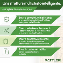 Carica l'immagine nel visualizzatore di Gallery, PATTLER Antitarme per Armadi Vestiti con Feromoni – 8 Pezzi. Trappole Adesive con Feromoni Antitarme, Protezione Ideale 