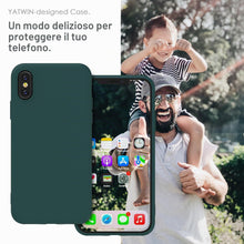Carica l'immagine nel visualizzatore di Gallery, YATWIN Cover per iPhone XS, iPhone X, Custodia in Silicone Morbido con Tagli di Precisione per Fotocamera, Design Ultra 