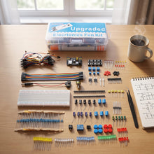 Carica l'immagine nel visualizzatore di Gallery, Marhynchus Kit di Componenti Elettronici di Base con Breadboard, Resistori, Condensatori e Diodi per la Programmazione d