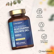 Carica l'immagine nel visualizzatore di Gallery, Glucosamina Solfato 1500 mg 2KCl - 360 Compresse