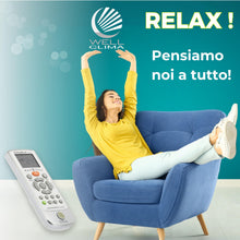 Carica l'immagine nel visualizzatore di Gallery, Wellclima Telecomando Compatibile con modelli Unico, Issimo e Climapiù per Olimpia Splendid, Unica Alternativa all’Origi
