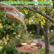Carica l'immagine nel visualizzatore di Gallery, Abbeveratoio per Uccelli Esterno Appendere,Mangiatoia per Uccelli Selvatici da Esterno,Metallo,per Esterni,Giardino, Pat