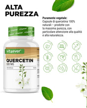 Carica l'immagine nel visualizzatore di Gallery, vit4ever Quercetina 500 mg - 180 Capsule - Confezione per 6 mesi