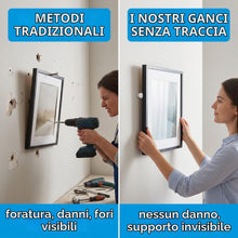 Carica l'immagine nel visualizzatore di Gallery, 30 Pezzi Chiodini per Quadri Muro,Appendere Quadri ,Ganci Invisibili per Appendere Foto, Specchi e Altri Oggetti