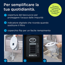 Carica l'immagine nel visualizzatore di Gallery, BRITA caraffa filtrante MAXTRA Marella, 1x filtro acqua Pure Performance