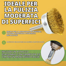 Carica l'immagine nel visualizzatore di Gallery, BLOSTM Spazzola Ferro per Trapano - 9 Pezzi Spazzola di Ferro per la Pulizia, la Rimozione Della Ruggine, la Lucidatura 