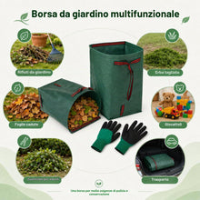 Carica l'immagine nel visualizzatore di Gallery, 2X 272L Sacchi per Rifiuti da Giardino Sacchi da Giardinaggio con Maniglie