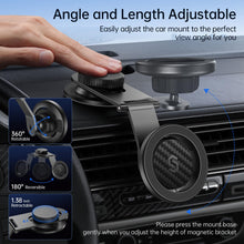 Carica l'immagine nel visualizzatore di Gallery, SYNCWIRE MagSafe - Supporto magnetico da auto per cruscotto universale, schermo Tesla, braccio pieghevole in lega di all