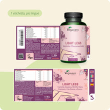 Carica l'immagine nel visualizzatore di Gallery, Vegavero Circolazione Gambe | 120 capsule | 100% NATURALE con Centella Asiatica, Mirtillo Nero, Equiseto, Vite Rossa e R