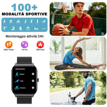 Carica l'immagine nel visualizzatore di Gallery, LODIMEKE Smartwatch Chiamate e WhatsApp, 1.85" Orologio Uomo Donna con Pressione Sanguigna, Frequenza Cardiaca, Sonno, 1