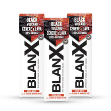 Carica l'immagine nel visualizzatore di Gallery, BlanX, Dentifricio Black Volcano, Sbiancante Extra White, 3x75ml