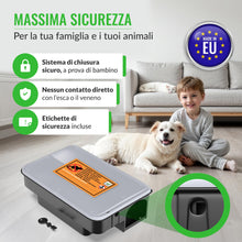 Carica l'immagine nel visualizzatore di Gallery, Mice&amp;Co 4 Stazioni Esca Coperchio Trasparente | Trappola per Topi e Ratti