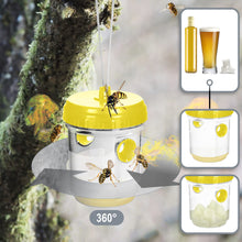 Carica l'immagine nel visualizzatore di Gallery, COM-FOUR® 2x Trappola per vespe viva – Trappola naturale da appendere e posizionare – Protezione per esterni rispettosa 
