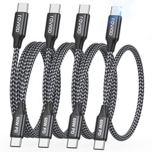 Carica l'immagine nel visualizzatore di Gallery, RAVIAD Cavo USB C USB C 60W [4Pezzi 0.5M+1M+1M+2M] Cavo USB Type-C PD 3A
