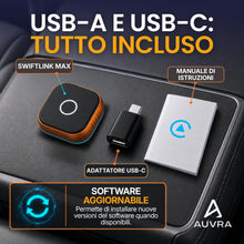 Carica l'immagine nel visualizzatore di Gallery, Adattatore Android Auto Wireless &amp; CarPlay, USB-C/USB-A, Max