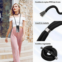 Carica l'immagine nel visualizzatore di Gallery, Pnakqil Cover per Samsung Galaxy Xcover Pro con Cordino, Trasparente Custodia con Laccio Tracolla Cellulare Girocollo Co