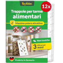 Carica l'immagine nel visualizzatore di Gallery, Hey Nature Trappole Antitarme Alimentari, 12 Pezzi, Senza Insetticidi