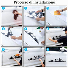 Carica l'immagine nel visualizzatore di Gallery, TOMALL 1 paio di adesivi per montagne innevate, adatti per fuoristrada SUV vinile carrozzeria decorazione per porte per 