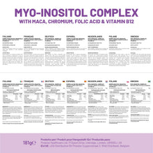 Carica l'immagine nel visualizzatore di Gallery, Myo-Inositol Complex 120 compresse vegane da 7000 mg per porzione con radice di maca nera, cromo, acido folico e vitamin