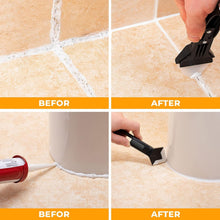 Carica l'immagine nel visualizzatore di Gallery, 3 in 1 Raschietto Spatola per Silicone Raschietto, LINKINNO Strumenti per Calafataggio Rimozione Tira del Silicone per S