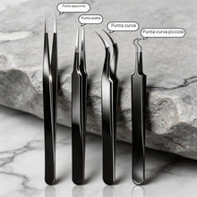 Carica l'immagine nel visualizzatore di Gallery, G.CATACC 4 Pezzi Pinzette di Precisione, Kit di Pinzette Curve e Appuntite