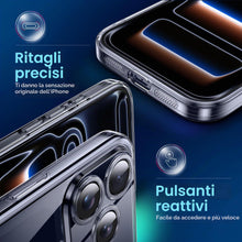 Carica l'immagine nel visualizzatore di Gallery, Supdeal Custodia Trasparente per iPhone 17 Pro, Mai Gialla con Protezione Fotocamera, Cover Case in Silicone Trasparente