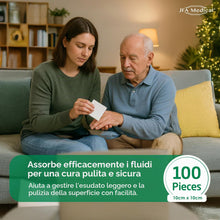 Carica l'immagine nel visualizzatore di Gallery, JFA Medical - Tamponi di garza in tessuto non tessuto, 10 x 10 cm, confezione da 100