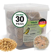 Carica l'immagine nel visualizzatore di Gallery, Eggersmann volaris Gnocchi di cince con rete da 30 pezzi [palline di cincia] 2,9 kg – Mangime per uccelli selvatici – Gn