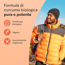 Carica l'immagine nel visualizzatore di Gallery, Nutravita Curcuma Bio, Piperina e Zenzero 1440 mg - 180 Curcumina Capsule
