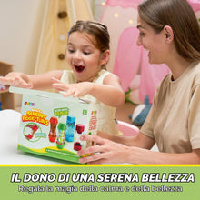 Carica l'immagine nel visualizzatore di Gallery, JOYIN Tubi Sensoriali Fidget, Set da 4 Pezzi, Giocattoli Sensoriali con Movimento Liquido, Gocce Rosa, Vulcano Rosso, Sa
