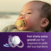 Carica l'immagine nel visualizzatore di Gallery, Philips Avent Ultra Start Ciuccio - Design ortodontico, per neonati 0-6 mesi, tettarella simmetrica in morbido silicone,