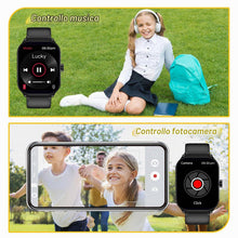 Carica l'immagine nel visualizzatore di Gallery, Fitness Tracker per Bambini, Smartwatch con Frequenza Cardiaca, Monitor del Sonno, 65 Modalità Sport, Allarmi, Orologio 