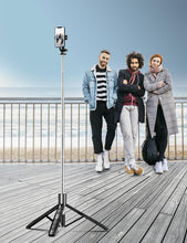 Carica l'immagine nel visualizzatore di Gallery, 180cm Bastone Selfie Treppiede per Telefono, Treppiede Smartphone Selfie Stick Stabile con Telecomando Estensibile Trepp