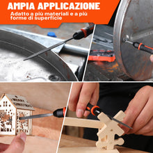 Carica l'immagine nel visualizzatore di Gallery, ValueMax Set Lime per Metallo da 7 Pezzi, Tondo, Mezzotondo, Triangolare, Quadrato, Piatto, Piattoe Appuntito, Mini Lima
